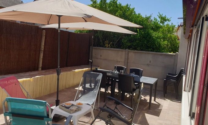 Fort-Mahon-Plage Apartamento | A 200m de la Plage, 50m des Commerces, 30m2 de Terrasse Ensoleillée