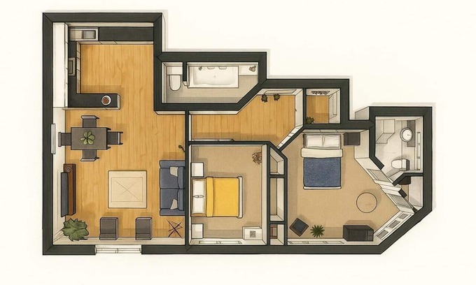 Marylebone Apartamento | A/C*Lift*EarlyDrop*FlexPolicy*King*Full Kitchen