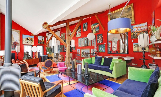 Notre-Dame-des-Champs Casa | A Colorful and atypical 4BR/3BA house with a large terrace in Montparnasse