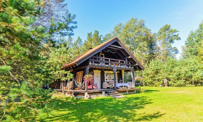 Alytus county Cabaña | A cozy cottage with WiFi in Rudnia village