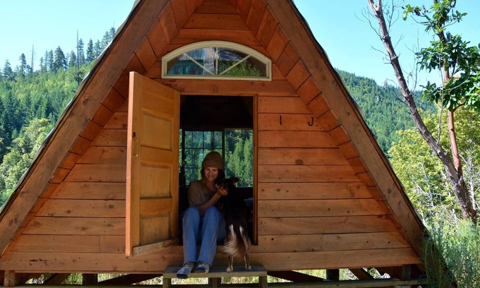 Gasquet Cabina | A-Frame, fuera de la red, cabaña rústica