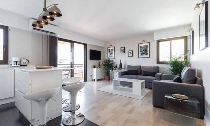 Pointe Croisette Apartamento | Un moderno apartamento en Cannes Palm Beach
