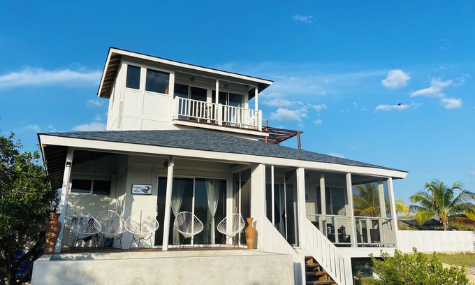 Isla Holbox Casa | A Spacious Ocean View Villa, steps away from Punta Cocos bioluminescence beach.