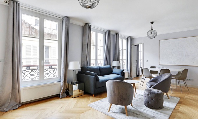 Madeleine Apartamento | A Stunning 2-BR/2BA in Opéra- Saint-Lazare