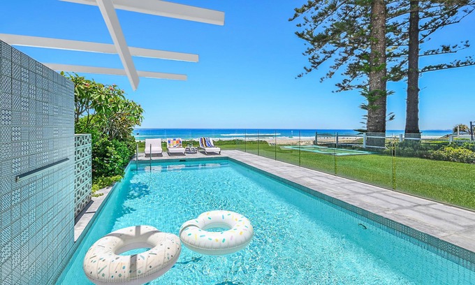 Gold Coast Casa | Absolute Beachfront Luxury Home with Heated Pool