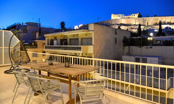 Makrigianni Apartamento | Vista del balcón de la Acrópolis 3 minutos a pie de la colina de la Acrópolis