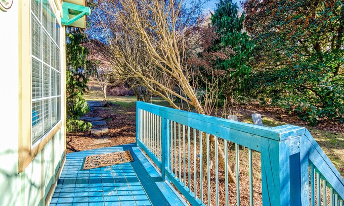 Arden Cabina | Adorable dog-friendly tiny home with creekside firepit, AC, & WiFi