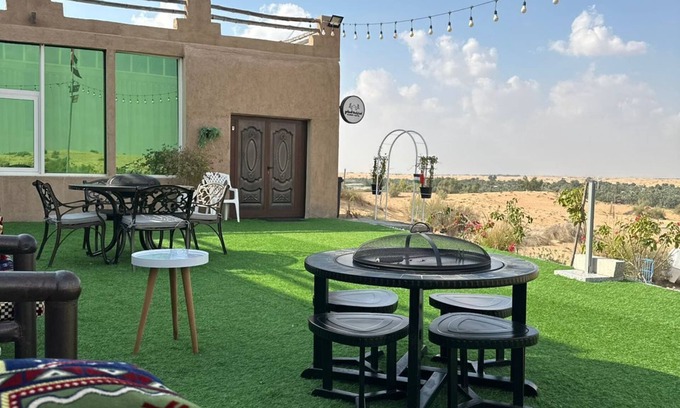 Murqquab Casa | Ain Al Damany 4-bedroom Desert Villa with BBQ Loung & Safari Attraction