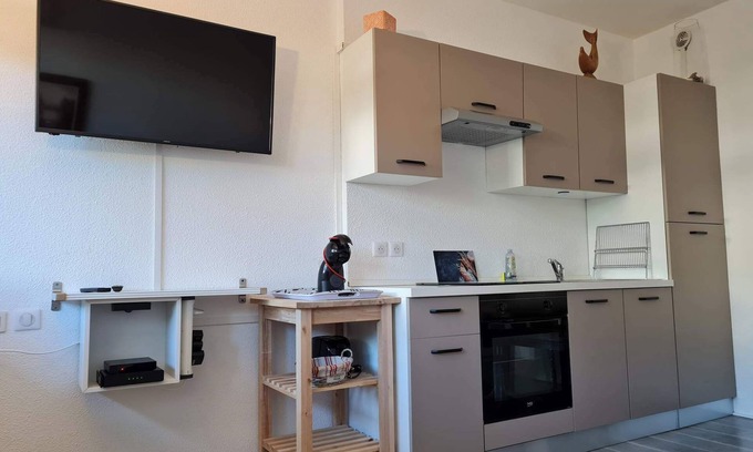 Le Grau-Du-Roi Apartamento | Air-conditioned ground floor with terrace, between beach and port. Pets allowed