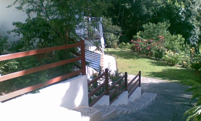 Cafeiere Cabaña | Casa rural con aire acondicionado en las alturas de Deshaies