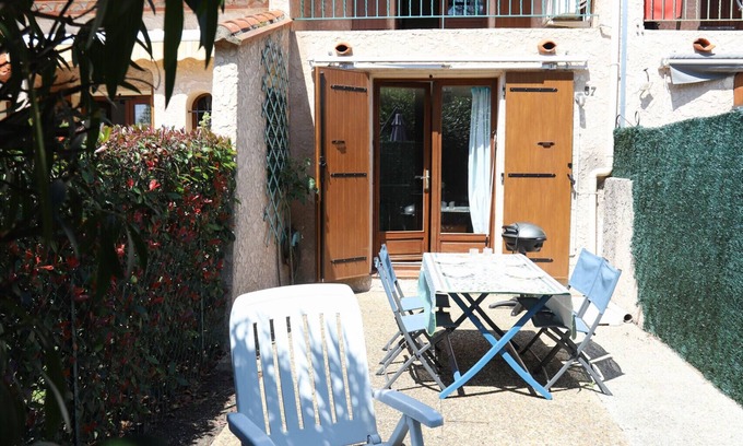 Saint-Cyprien Plage Chalet De Esquí | Casa con aire acondicionado y hermosa terraza cerca del puerto.