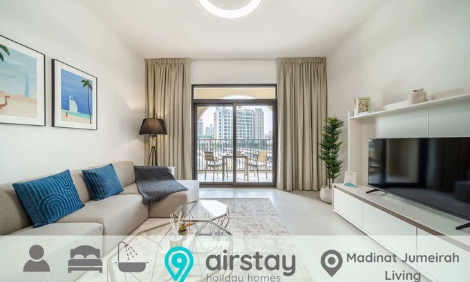Umm Suqeim 3 Apartamento | Airstay | Modern 1BR | Madinat Jumeirah