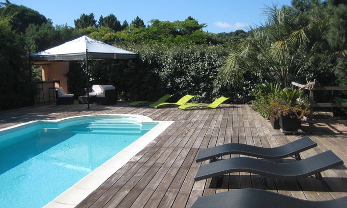 Alata Apartamento | Ajaccio Alquiler apartamento en villa 2 a 4 Pers Piscina Parking