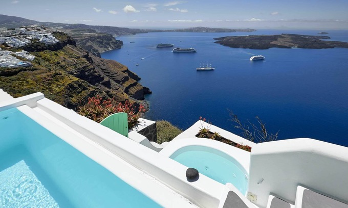 Firostefani Casa | Casa de vacaciones en Fira con 1 habitaciones, capacidad 3