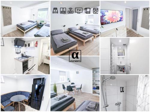 Ludwigsburg Apartamento | ALFA Ludwigsburg City Apartment 3 Zimmer für 5 Personen l Parkplatz l Bad I Küche l WIFI & SmartTV l Parking l Bathroom l Kitchen