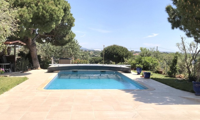 Almancil Casa | Casa de vacaciones tranquila 4pers Algarve Faro Piscina Wifi Clim TV-Sat vista al mar