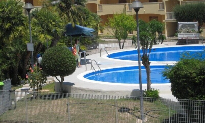 Lido Apartamento | Alghero Lido frente a la playa casa con piscina