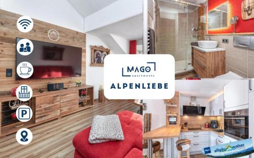Oberstaufen Apartamento | Alpenliebe-mit Bergblick