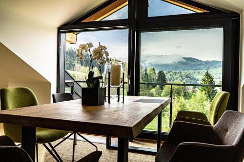 Oberstaufen Apartamento | Alpenloft Ausblick