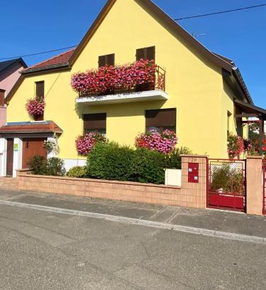 Oberhergheim Apartamento | ALSACE Gite Climatisé jardin garage motos vélos près Colmar Eguisheim