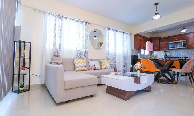 San Cristobal Apartamento | Amazing 2BR/2Bt APT hot water, AC,Garage and Patio