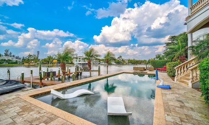 Siesta Key Casa | AMAZING 4 level SIESTA KEY home on large water with dock, crows nest, spa/pool