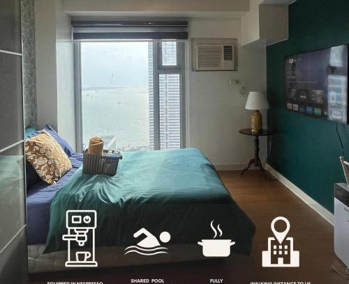 Barangay 670 Apartamento | Amazing Beach View Studio Unit - Walking Distance to US Embassy & St Lukes Ermita