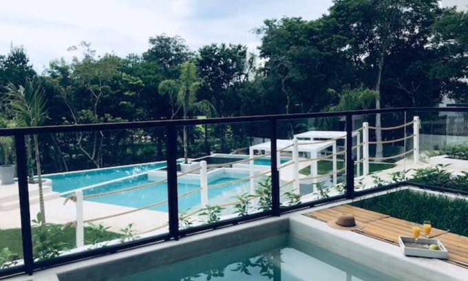 Akumal Apartamento | Lujoso condo con alberca privada @ Tulum Country Club