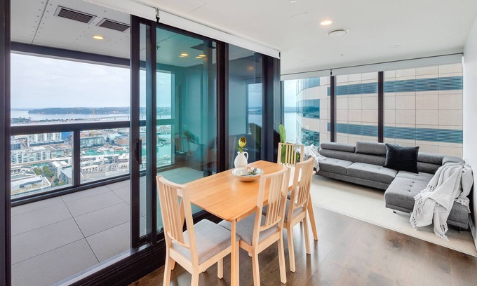 Auckland Central Business District Apartamento | Amazing Harbour, Skytower & Rangitoto Views