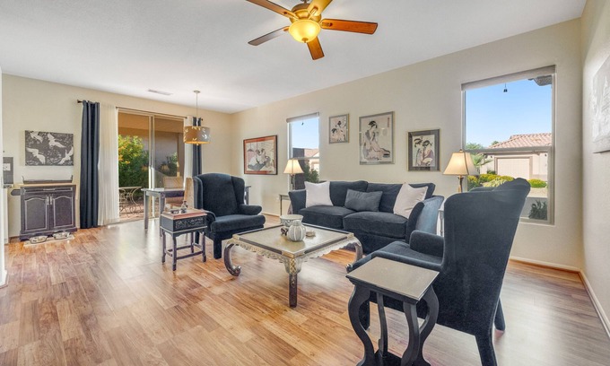 Sun City Grand Desert Oasis Casa | Amazing home with patio, washer/dryer & on-site golf - near sports venues