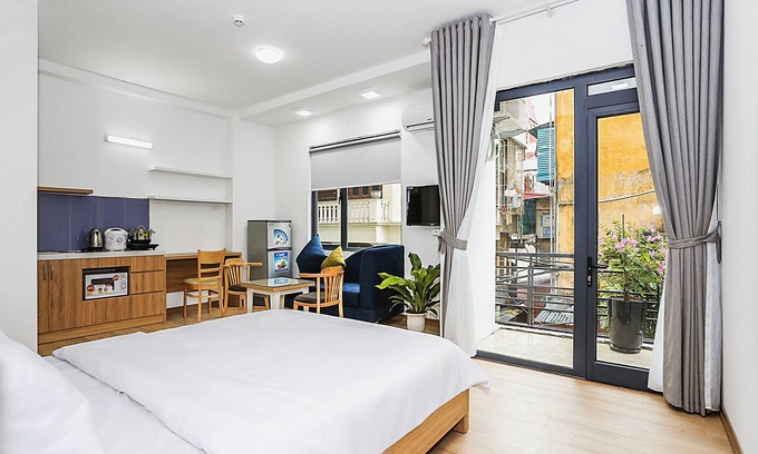 Ba Dinh Apartamento | Amazing NYT Home Balcony Cozy Studio