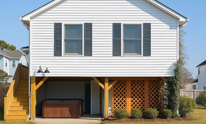 Colington Harbour Casa | Amazing sunsets, hot tub, community pool, 3 bed 2 bath. Dog friendly!!
