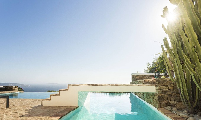 Faros Armenistis Villa | impresionantes vistas y puestas de sol cerca de la ciudad y las playas, muchas áreas de estar exteriores