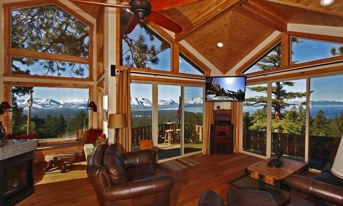 South Lake Tahoe Casa | Impresionantes vistas del lago, Mts y Heavenly - Privado. Retiro de lujo - Capacidad 14