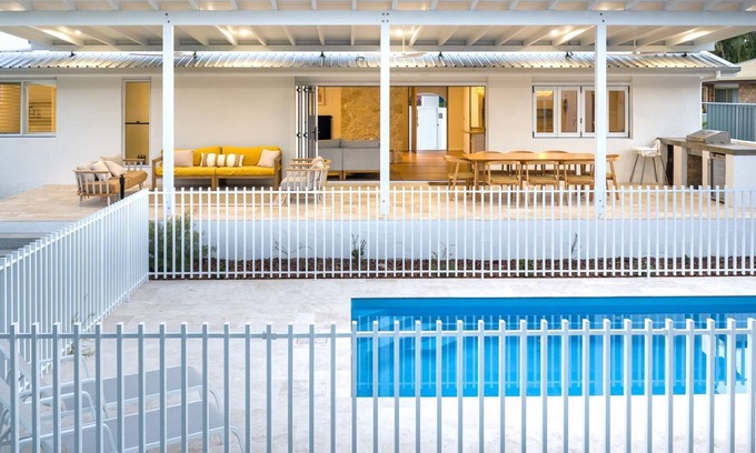 Agnes Water Casa | Amira Beach House - luxurious air conditioned property, pool, next to beach, pet friendly, wifi