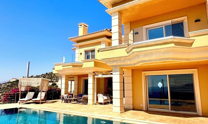 Marathon Villa | Anemou Nota Villa-Luxury Resort-Private Pool-Amazing Sea View