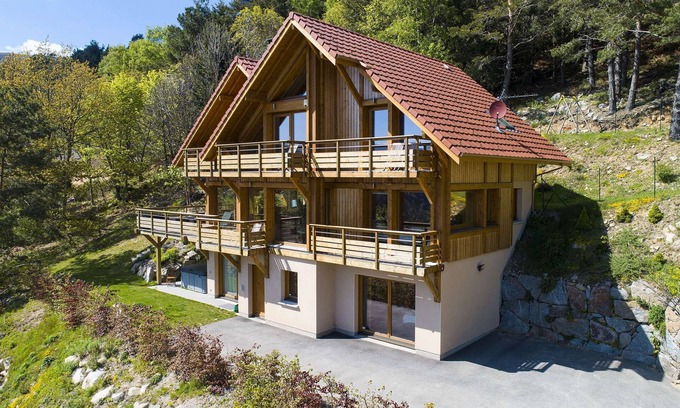 Muhlbach-sur-Munster Chalet De Esquí | ANDASKA CHALET DE LUJO MUY GRANDE, 5 ESTRELLAS, SAUNA, JACUZZI, ALSACIA / VOSGOS