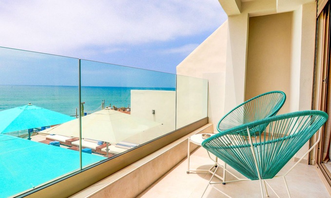Anza Apartamento | Anzar-Apartamento-Baño para personas con movilidad reducida-Vista al Mar