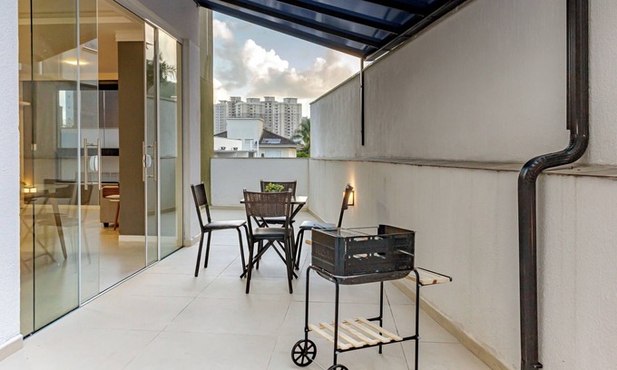 Centro Apartamento | Ap c/Terraço, 2 quadras da Praia em Itapema P1771