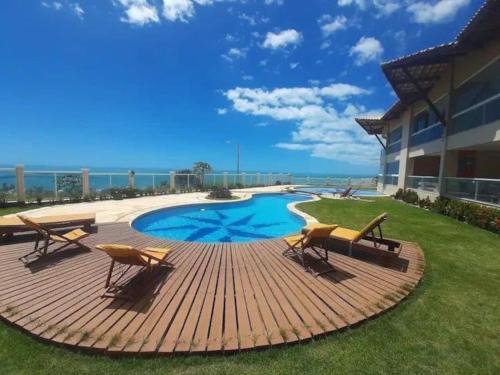 Aracati Apartamento | Apart Canoa Quebrada vista mar- condominio fechado