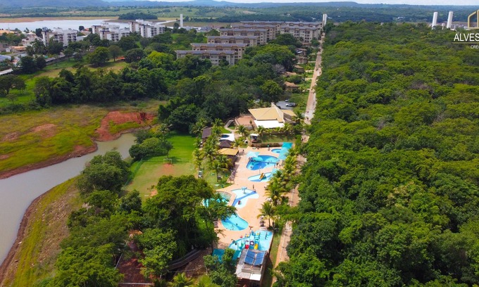Caldas Novas Apartamento | Apartamento 2 Quartos em Caldas Novas Aldeia do Lago Para até 8 Pessoas!