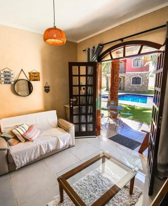 Canoa Quebrada Apartamento | Apartamento Charmoso com Piscina Ampla e Natureza