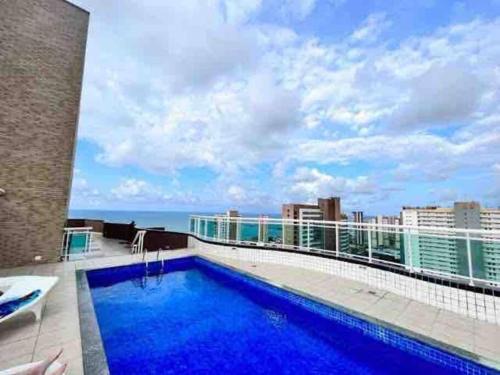 Praia de Iracema Apartamento | Apartamento com piscina no hooftop, 48m2 - Praia da Iracema- Fortaleza