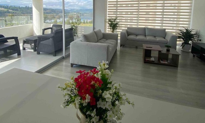 Paipa Apartamento | Apartamento con vista al lago.