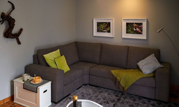 Biscoitos Apartamento | Apartamento Familiar nos Biscoitos com Vinhas e Vista Para a Montanha!