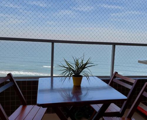 Vila Balnearia Apartamento | Apartamento Frente para o Mar em Praia Grande - Vista Incrível