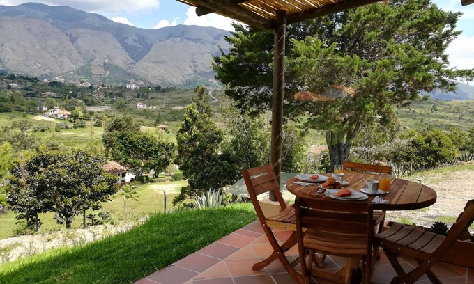 Villa de Leyva Cabaña | Apartamento loft, en zona campestre de Villa de Leyva, entorno de naturaleza