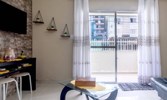 Tupi Apartamento | Apartamento na Praia Grande Próximo à Praia