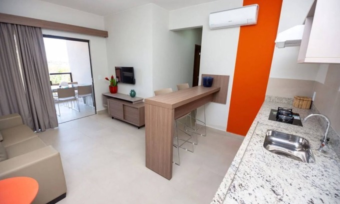 Caldas Novas Apartamento | Apartamento Para 6 Pessoas c/ 2 Quartos