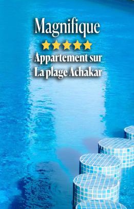 Achakkar Apartamento | Apartement de Luxe sur la plage de Achakar complexe avec piscine N2